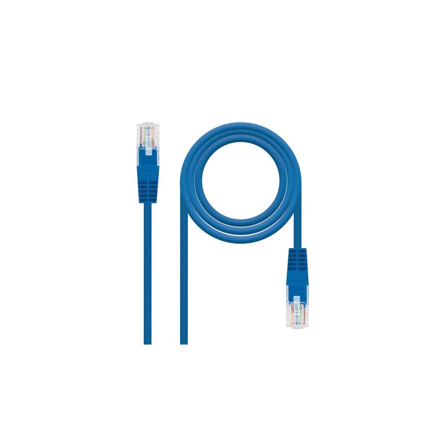 39865-NANOCABLE CABLE RED LATIGUILLO RJ45 CAT.5E UTP AWG24, AZUL, 10 M (10.20.0110-BL)