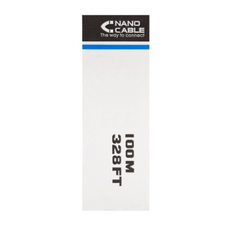 39893-Nanocable CABLE RED RJ45 CAT.5E UTP RIGIDO AWG24, 100 M