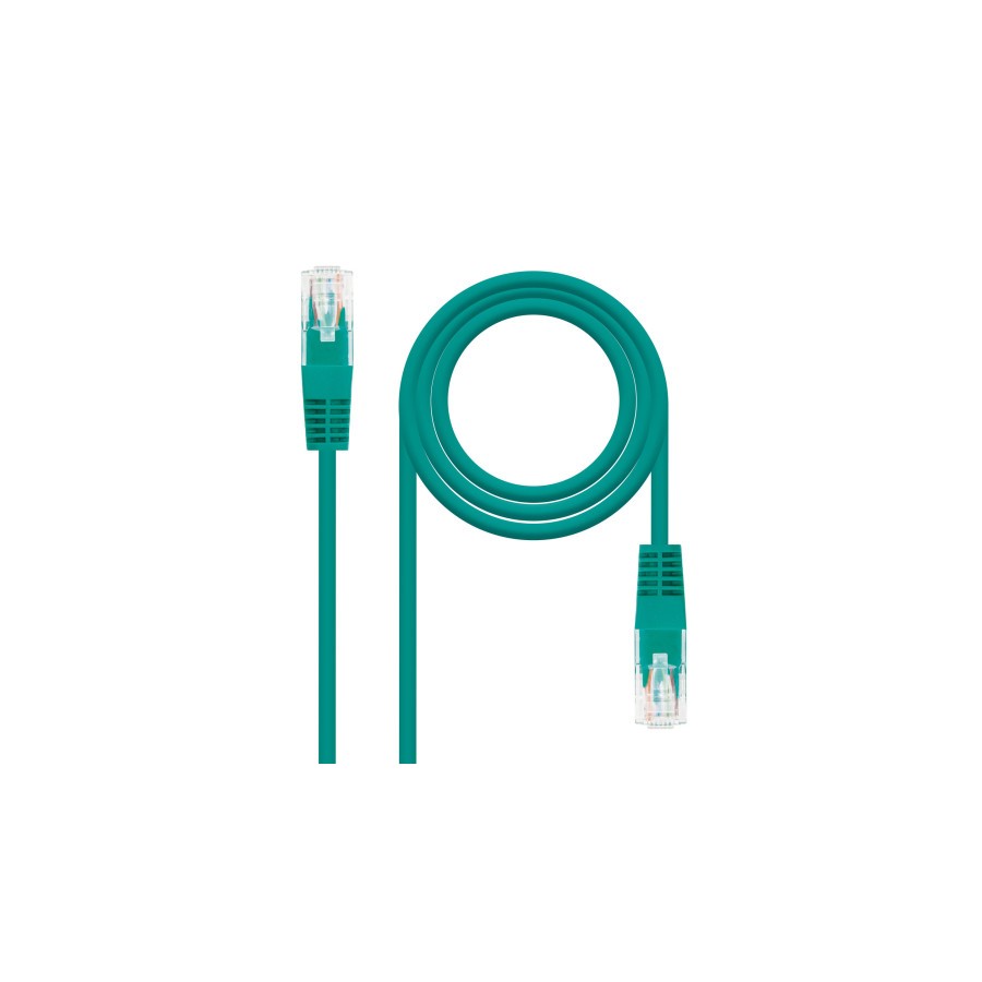 39915-NANOCABLE CABLE RED LATIGUILLO RJ45 CAT.6 UTP AWG24, VERDE, 3.0 M (10.20.0403-GR)