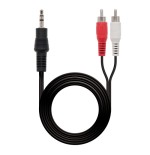 39974-NANOCABLE CABLE AUDIO ESTEREO, 3.5/M-2XRCA/M, 5.0 M (10.24.0305)