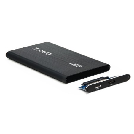 40009-TooQ TQE-2529B caja para disco duro externo Carcasa de disco duro/SSD Negro 2.5"