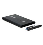 40009-TooQ TQE-2529B caja para disco duro externo Carcasa de disco duro/SSD Negro 2.5"