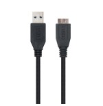 40038-Nanocable CABLE USB 3.0, TIPO A/M-MICRO B/M, NEGRO, 2.0 M