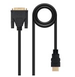 40041-Nanocable HDMI - DVI, 3m DVI A Negro