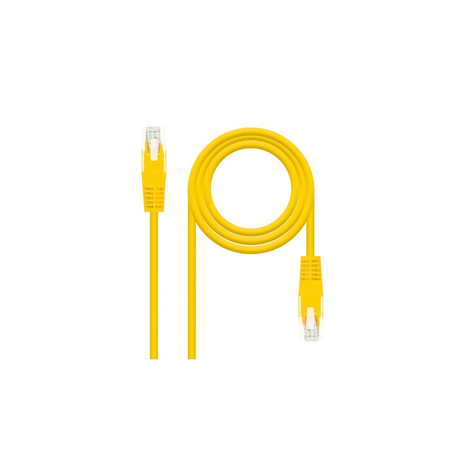 40072-Nanocable 10.20.0402-Y cable de red Amarillo 2 m Cat6e U/UTP (UTP)