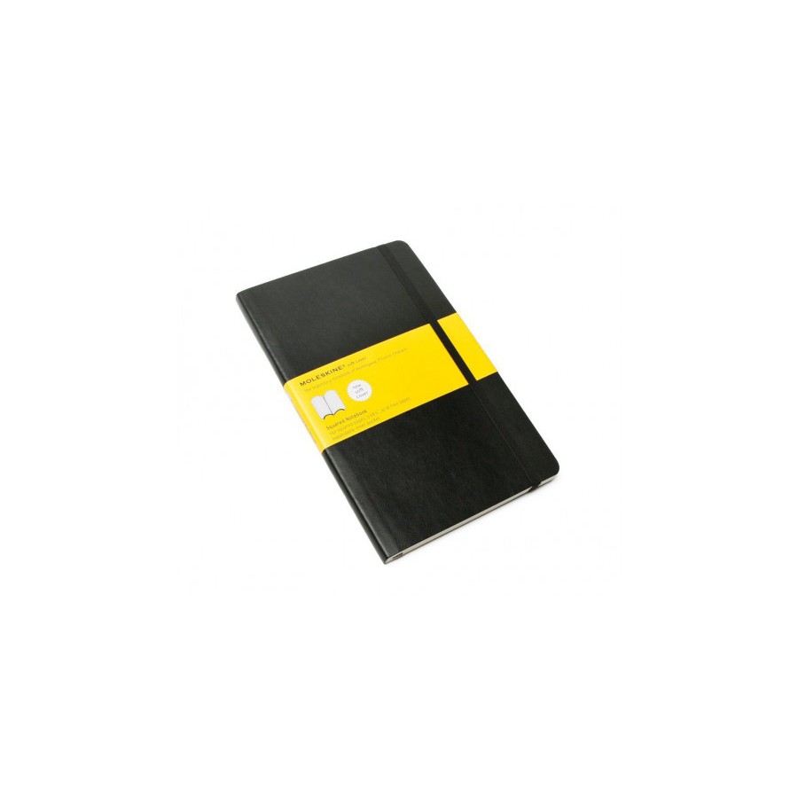 4025-LIBRETA CLASICA TAPA BLANDA NEGRA L (13X21CM) CUADRICULADA MOLESKINE QP617