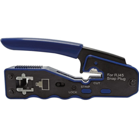40256-WP PROFESSIONAL CRIMPING TOOL FOR RJ45 WIRE THROUGH PLUG WITH CABLE STRIPPER