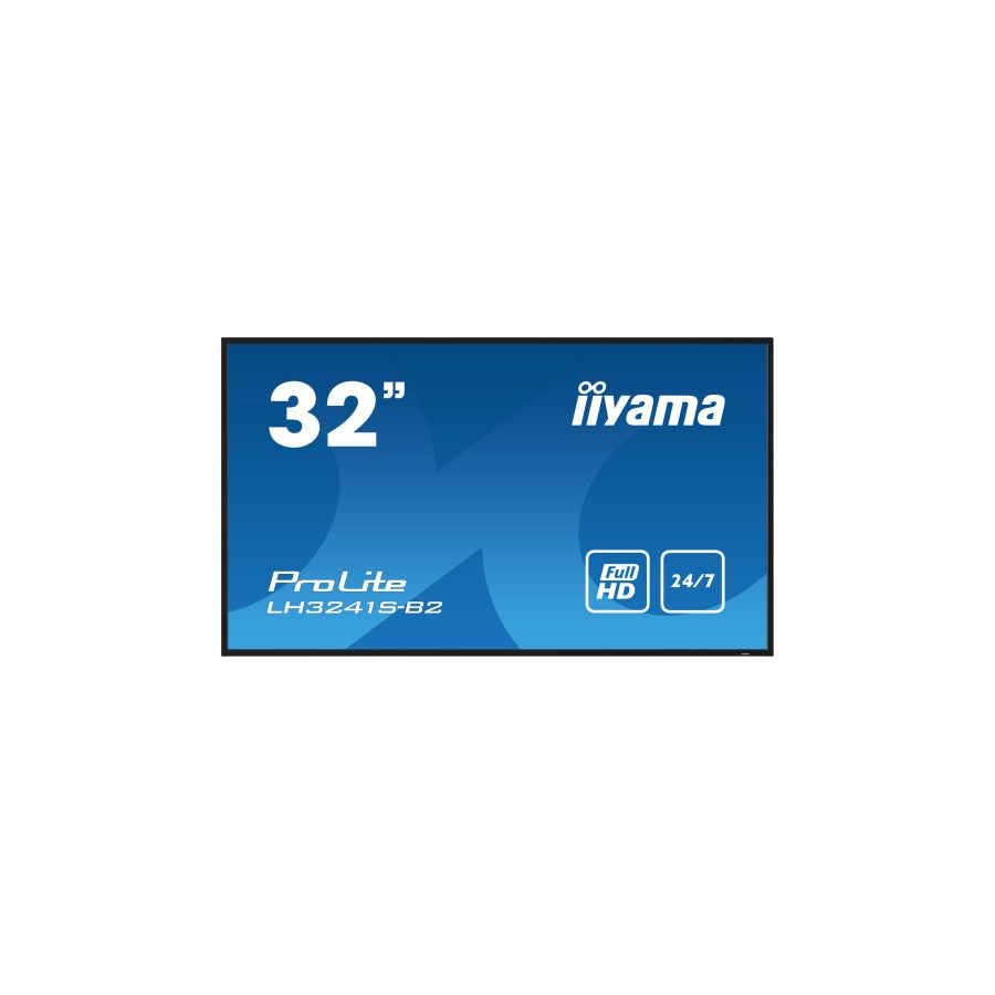 40342-MONITOR IIYAMA 32" 1920X1080, IPS PANEL, 1% HAZE, LANDSCAPE AND PORTRAIT MODE, SPEAKERS 2X 10W , VGA, 3X HDMI, 500