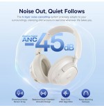 40358-OS-BASEUS BASS BH1 NC WIRELESS NOISE CANCELLING HEADPHONES STARLIGHT OFF-WHITE