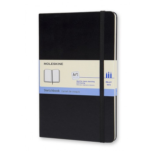 4039-CUADERNO DE BOCETOS NEGRO L (13X21CM) MOLESKINE ARTQP063