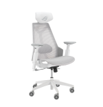 40508-ASUS ROG Destrier Ergo Core White Silla para videojuegos de PC Asiento de malla Blanco