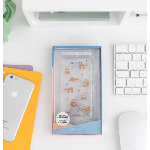 4054-CARCASA IPHONE 6/7/8 SLOW COLLECTION-CASE SLOTH MR. WONDERFUL