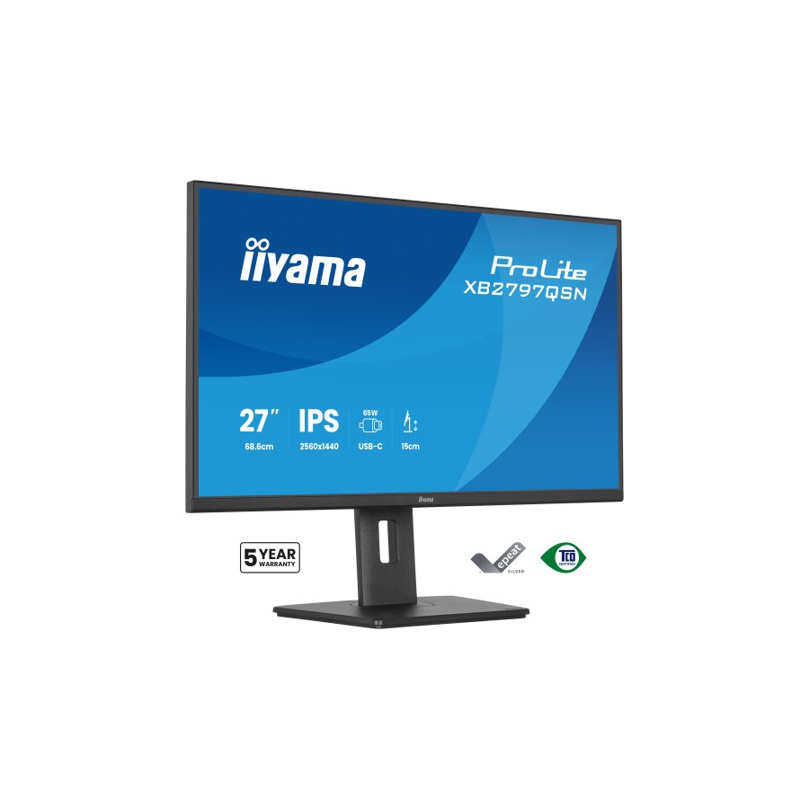 40543-MONITOR IIYAMA, 27", IPS, 4-SIDE SLIM BEZEL 2560X1440 75HZ
