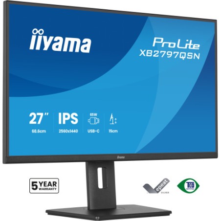 40543-MONITOR IIYAMA, 27", IPS, 4-SIDE SLIM BEZEL 2560X1440 75HZ