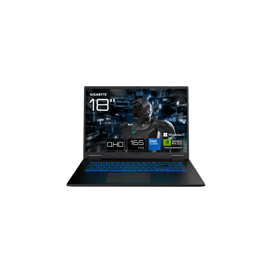 40577-GIGABYTE PORTATIL GAMING A18 PRO DXJG3ESBC4SH,INTEL RPL-R CORE 7 240H,32GB DDR5,SSD 1TB,18" QHD+ 165HZ,RTX5070TI/1