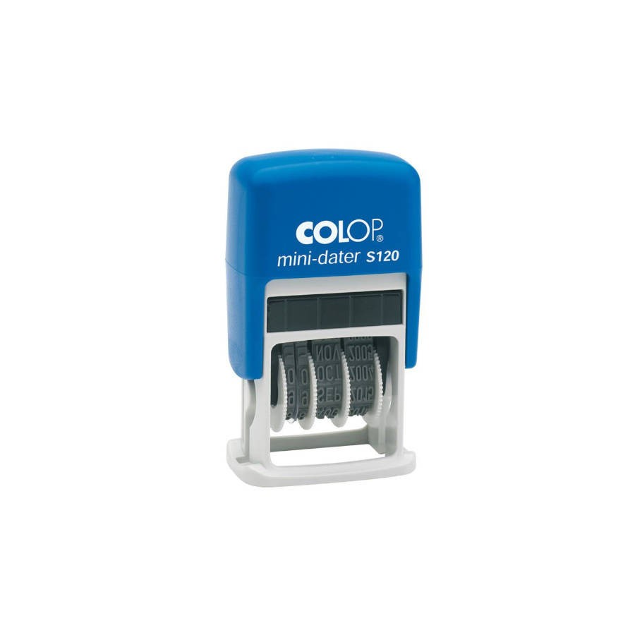 4096-SELLO DE ENTINAJE S 120 4MM ESPANOL AZUL/NEGRA COLOP 104691