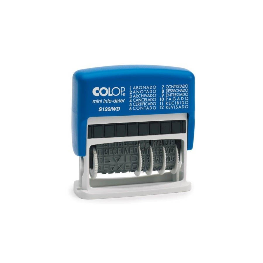 4100-SELLO DE ENTINAJE S 120/WD FORMULA/FECHA 4MM ESPANOL AZUL/BICOLOR COLOP 104961 4100-SELLO DE ENTINAJE S 120/WD FORMULA/FECHA 4MM ESPANOL AZUL/BICOLOR COLOP 104961