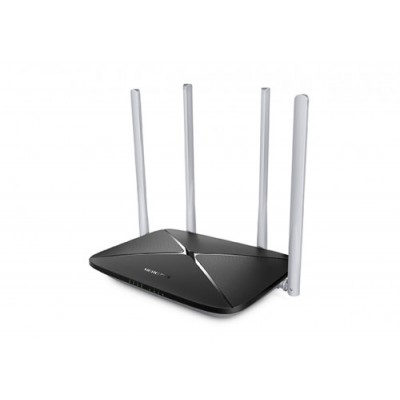 Mercusys AC12 router inalambrico Ethernet rapido Doble banda 24 GHz 5 GHz Negro