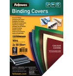 415-PACK 100 PORTADAS SIMIL PIEL A4 250 GR. BLANCO FELLOWES 5370104