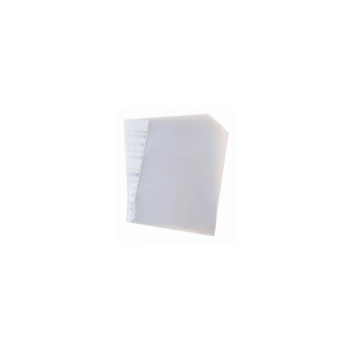 CAJA 100 FUNDAS MULTITALADRO POLIPROPILENO STANDARD FOLIO COLOR CRISTAL ELBA 400005366