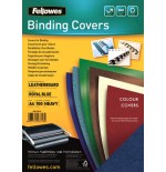 416-PACK 100 PORTADAS SIMIL PIEL A4 250 GR. AZUL FELLOWES 5371305