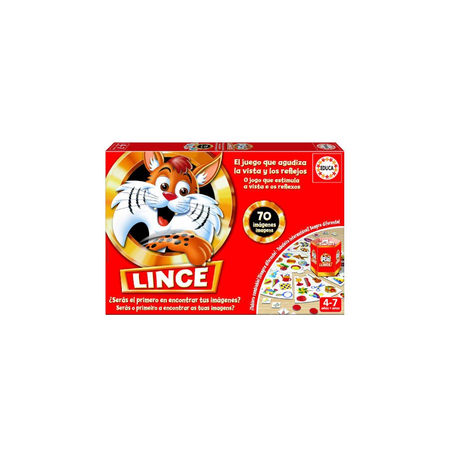 4180-JUEGO EL LINCE 70 IMAGENES DE 4-7 ANOS EDUCA BORRAS 17472