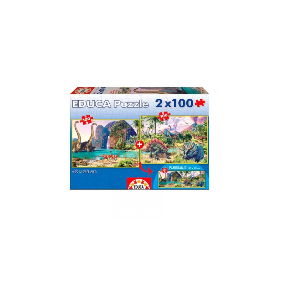 4188-PUZZLE 2x100 DINO WORLD DE 6-8 ANOS EDUCA BORRAS 15620 4188-PUZZLE 2x100 DINO WORLD DE 6-8 ANOS EDUCA BORRAS 15620