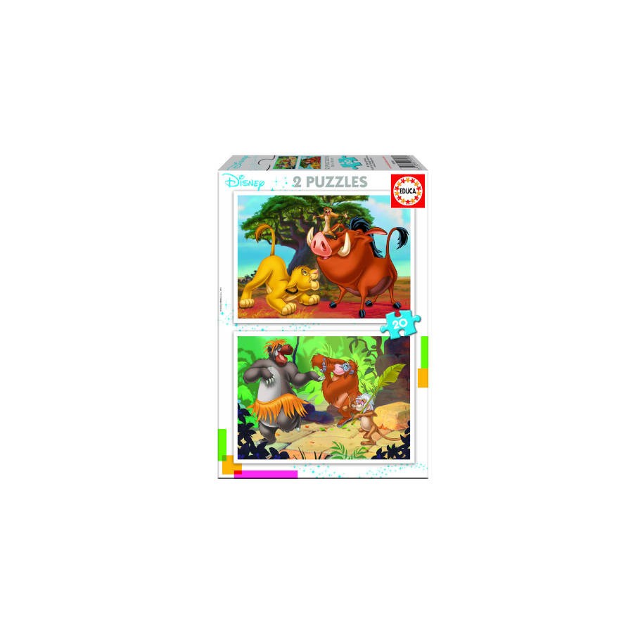 4195-PUZZLE INFANTIL 2x20 DISNEY ANIMALS DE 3-5 ANOS EDUCA BORRAS 18103 4195-PUZZLE INFANTIL 2x20 DISNEY ANIMALS DE 3-5 ANOS EDUCA BORRAS 18103