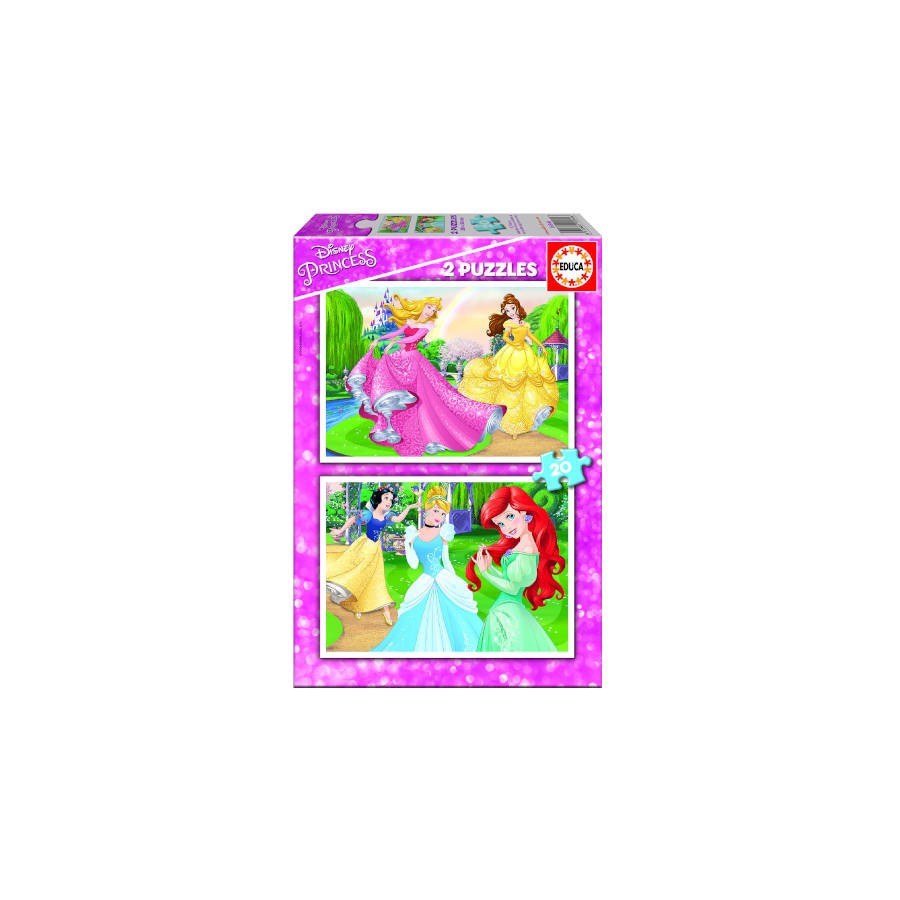 4196-PUZZLE INFANTIL 2x20 PRINCESAS DISNEY DE 3-5 ANOS EDUCA BORRAS 16846 4196-PUZZLE INFANTIL 2x20 PRINCESAS DISNEY DE 3-5 ANOS EDUCA BORRAS 16846