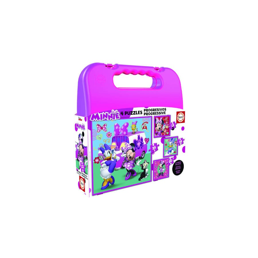 4199-MALETA PUZZLES PROGRESIVOS MINNIE HAPPY HELPERS 12-16-20-25 DE 3-5 ANOS EDUCA BORRAS 17638 4199-MALETA PUZZLES PROGRESIVOS MINNIE HAPPY HELPERS 12-16-20-25 DE 3-5 ANOS EDUCA BORRAS 17638