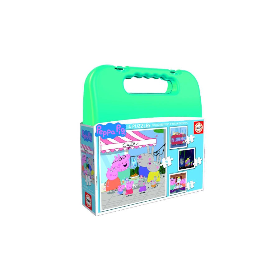 4200-MALETA PUZZLES PROGRESIVOS PEPPA PIG 6-9-12-16 DE 3-5 ANOS EDUCA BORRAS 18112 4200-MALETA PUZZLES PROGRESIVOS PEPPA PIG 6-9-12-16 DE 3-5 ANOS EDUCA BORRAS 18112