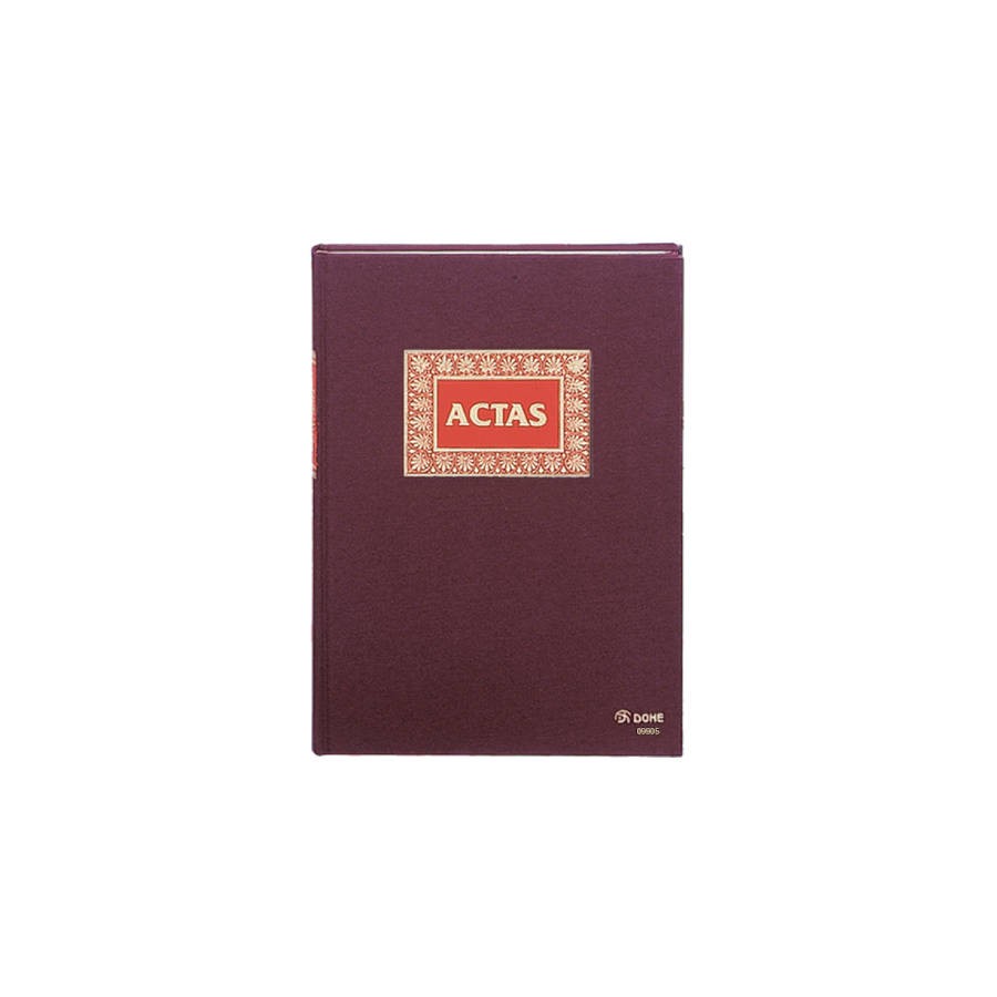 4215-LIBRO DE ACTAS ACTAS FOLIO NATURAL 100 HOJAS NUMERADAS DOHE 09905