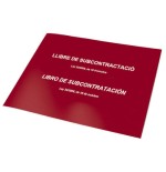 4225-LIBRO DE SUBCONTRATACION CATALAN/CASTELLANO A4 APAISADO 10 HOJAS NUMERADAS DOHE 09990