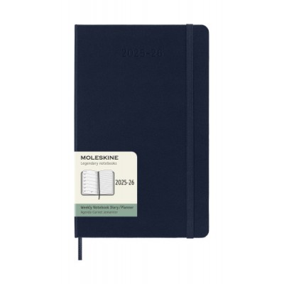 AGENDA 18M 2025 2026 SEMANAL L 13 X 21 CM AZUL ZAFIRO TAPA DURA MOLESKINE DHB2018WN3Y26