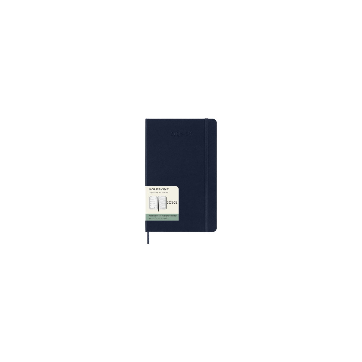 AGENDA 18M 2025 2026 SEMANAL L 13 X 21 CM AZUL ZAFIRO TAPA DURA MOLESKINE DHB2018WN3Y26