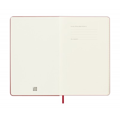 AGENDA 18M 2025 2026 SEMANAL L 13 X 21 CM ROJO TAPA DURA MOLESKINE DHF218WN3Y26