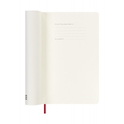 AGENDA 18M 2025 2026 SEMANAL L 13 X 21 CM ROJO TAPA BLANDA MOLESKINE DSF218WN3Y26