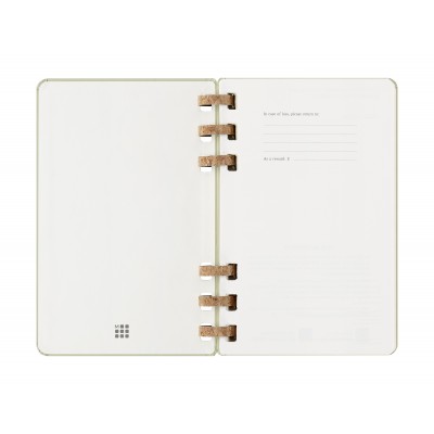 AGENDA 12M 2026 ESPIRAL ACADEMICA L 13 X 21 CM KIWI TAPA DURA MOLESKINE DHSPK5212AMWH3Y26