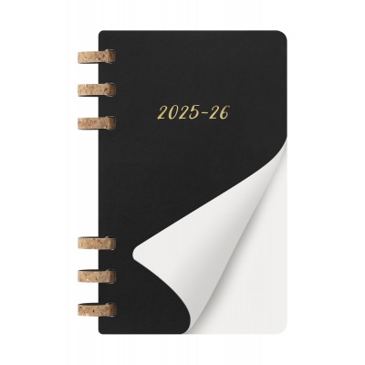 AGENDA 12M 2026 ESPIRAL ACADEMICA L 13 X 21 CM NEGRA TAPA BLANDA MOLESKINE DSSPB12AMWH3Y26