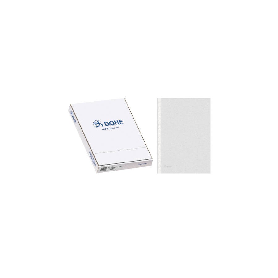 4255-CAJA 100 FUNDAS MULTITALADRO BASIC FOLIO 235X330 DOHE 90490