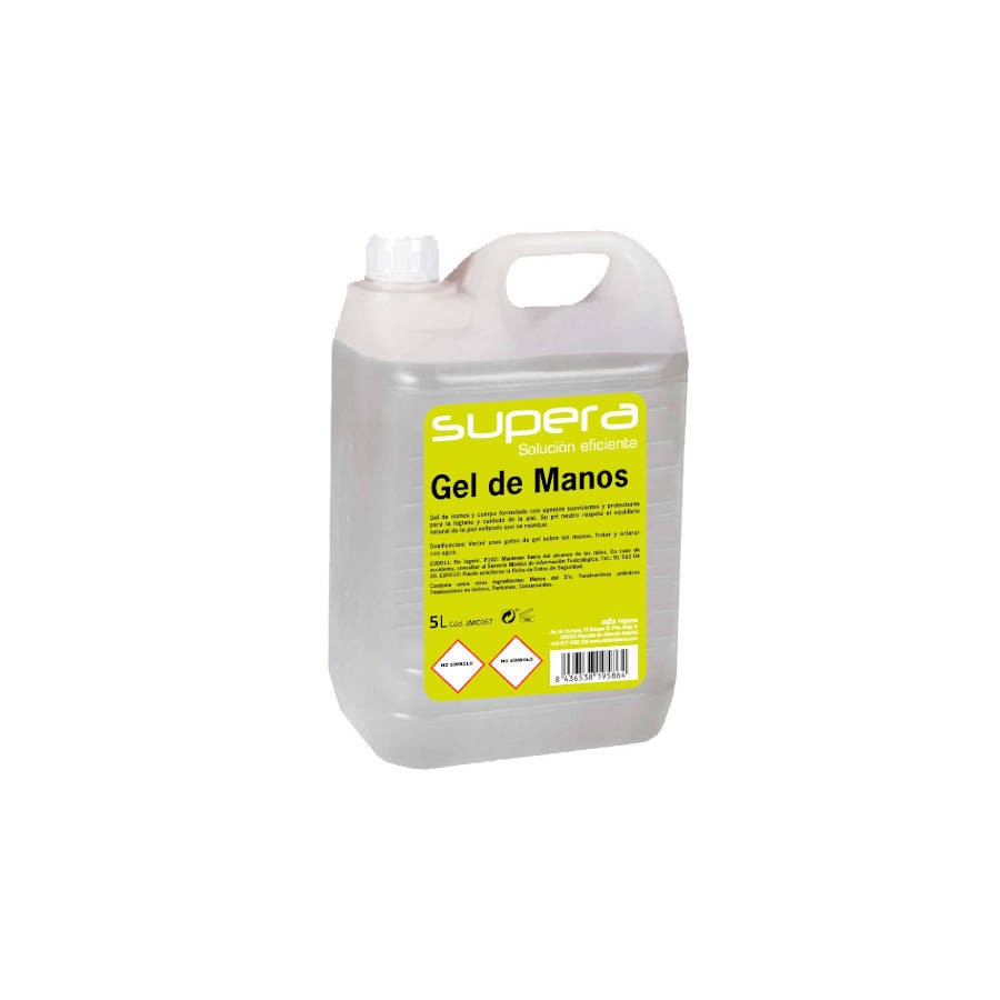 4322-GEL DE MANOS 5 LITROS SUPERA JM080 4322-GEL DE MANOS 5 LITROS SUPERA JM080