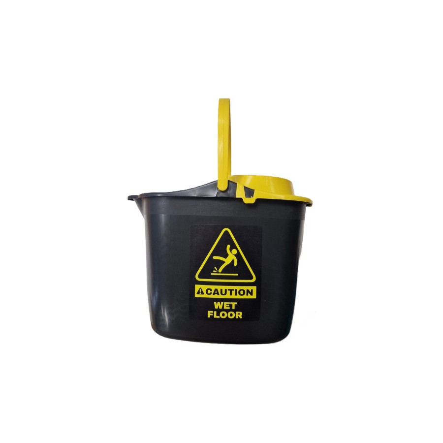 4337-CUBO+ESCURRIDOR ASA PLASTICO OVALADO 15 LITROS MARINO CB005