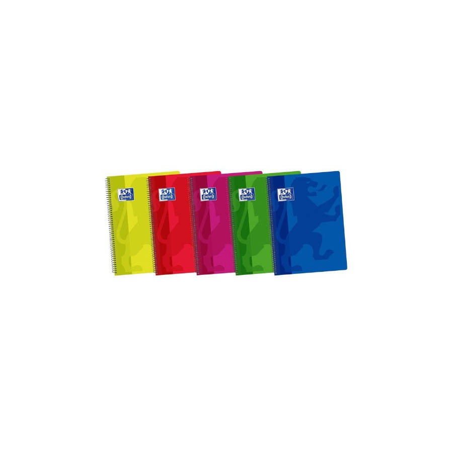 4428-CUADERNO TAPA PLASTICO 4o 80 HOJAS 4X4 COLORES SURTIDOS OXFORD 400044180