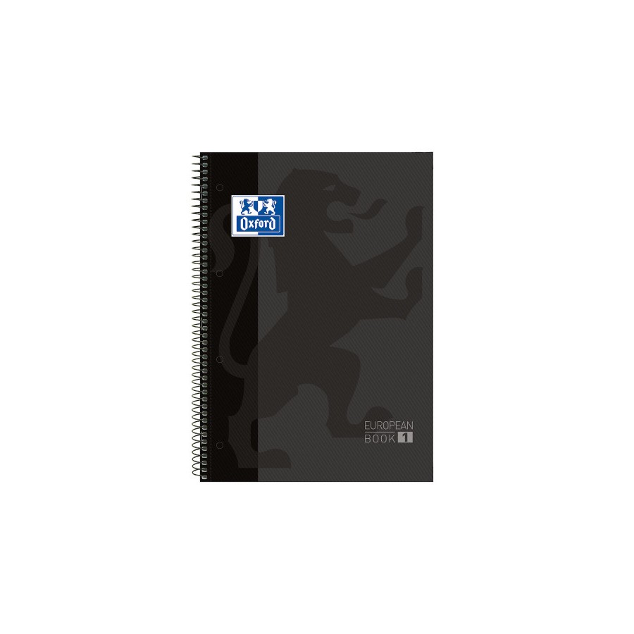 4432-Oxford Europeanbook 1 cuaderno y block A4 80 hojas Negro