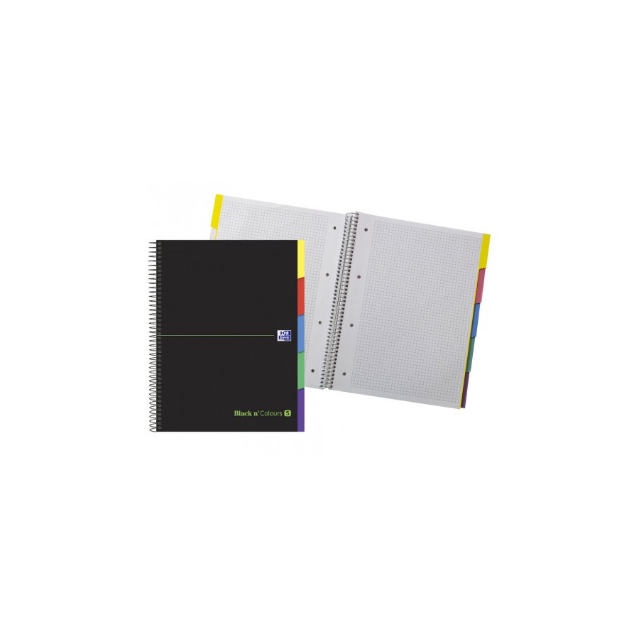 4462-Oxford Europeanbook 5 cuaderno y block A4+ 100 hojas Negro, Verde