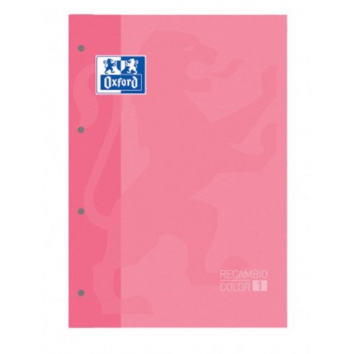 4467-BLOC ENCOLADO COLOR 1 TAPA BLANDA A4+ 80 HOJAS 5X5 COLOR ROSA CHICLE  OXFORD 400123681