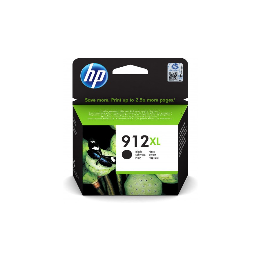 4662-HP CARTUCHO TINTA HP 912XL NEGRO OJ 8022 (3YL84AE)