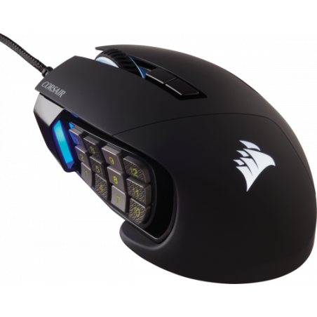 4696-Corsair Scimitar RGB Elite raton mano derecha USB tipo A Optico 18000 DPI
