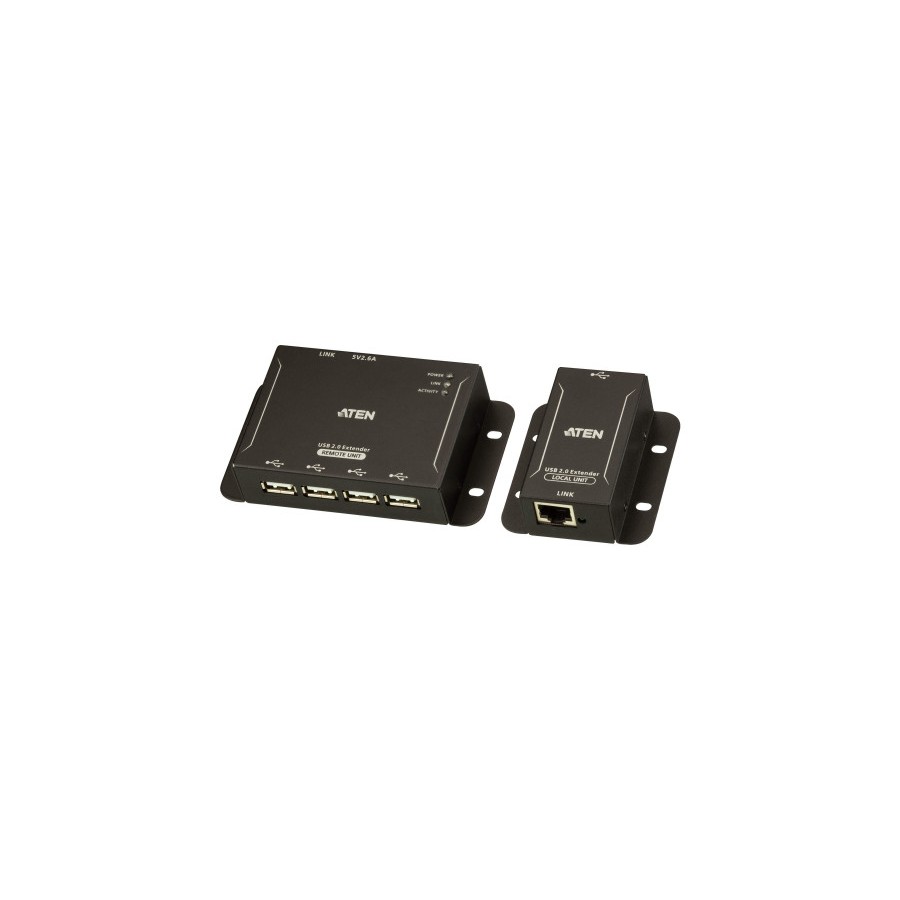 4757-ATEN Extensor USB 2.0 por Cat 5 con hub de cuatro puertos (hasta 50 m)