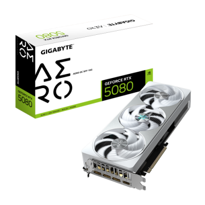 GIGABYTE GeForce RTX 5080 AERO OC SFF 16G Tarjeta Grafica 16GB GDDR7 256 bits PCI E 50 2730MHz Core Clock 3 x DisplayPort 1 x H